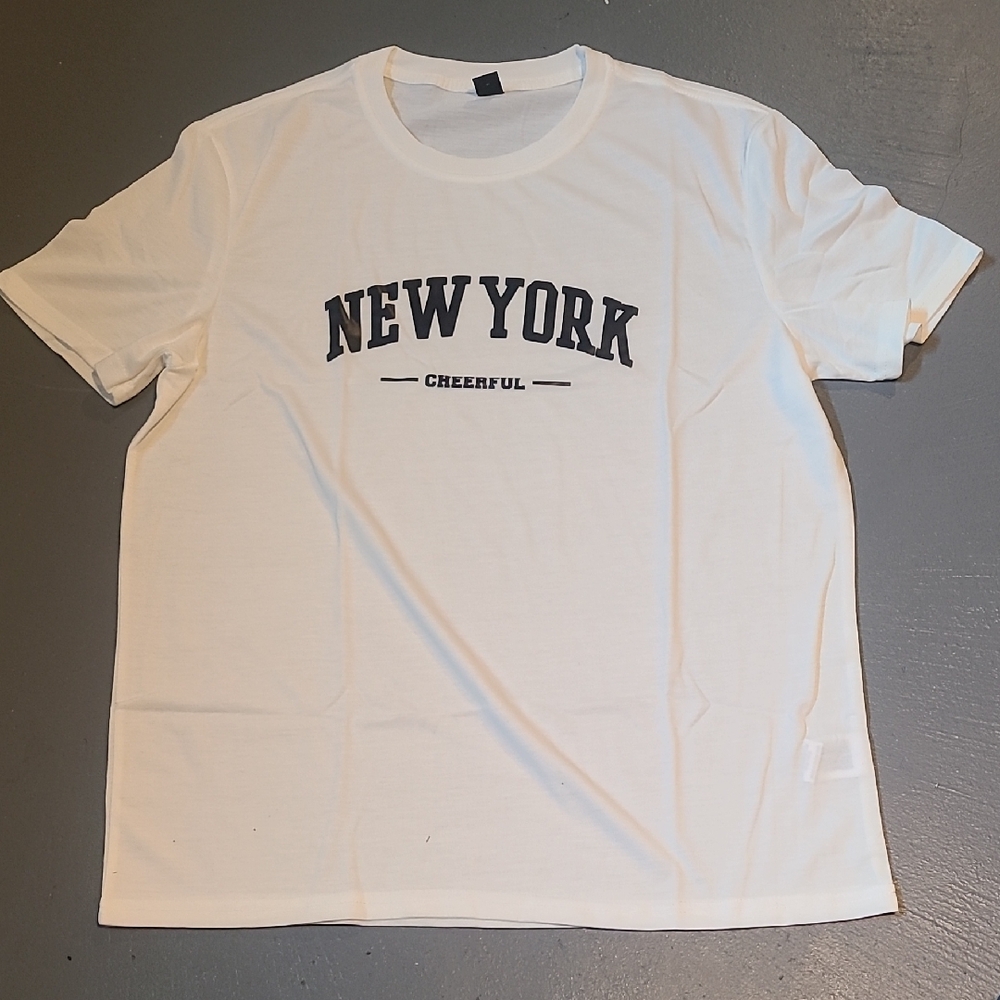 SHEIN White New York Graphic Tee